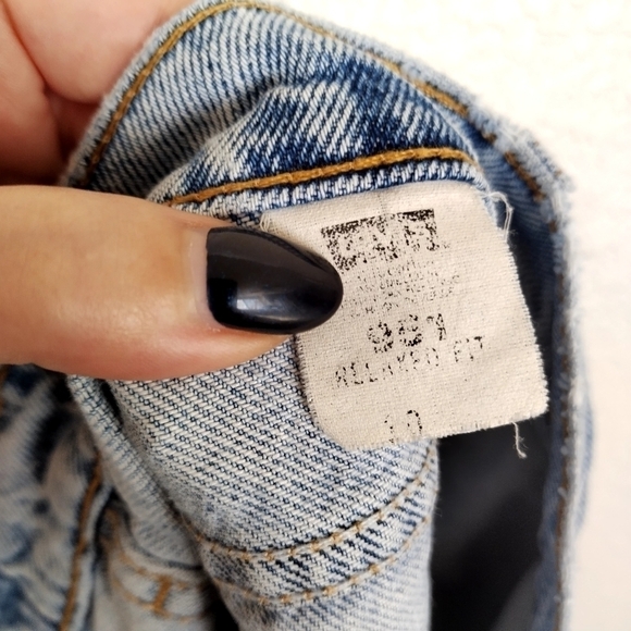 VINTAGE Levis 951 Jean Shorts Relaxed Fit Orange Tab sz 10 - Picture 6 of 9